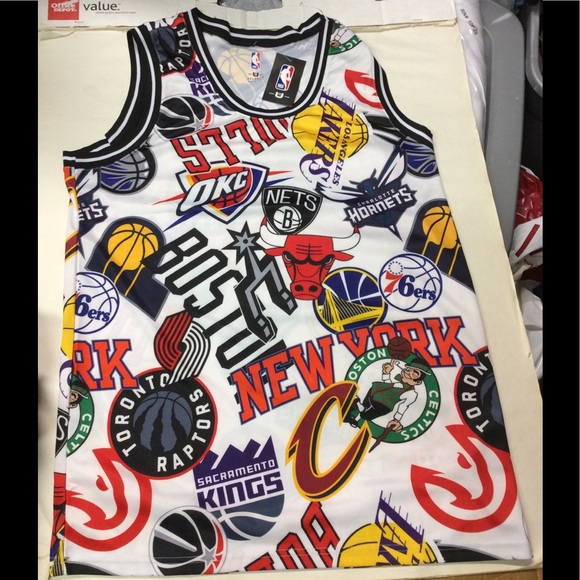 nba logo tank top